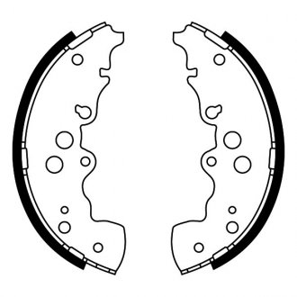 Гальмівні колодки, барабанні ABE C08023ABE