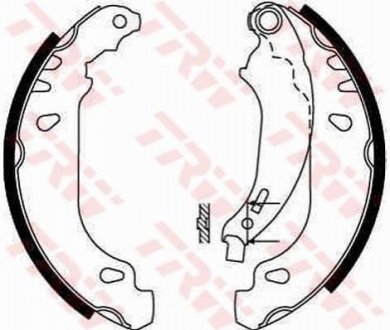 Гальмівні колодки, барабанні TRW GS8642