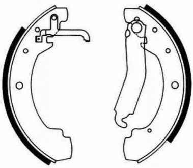 Гальмівні колодки, барабанні ABE C0W022ABE