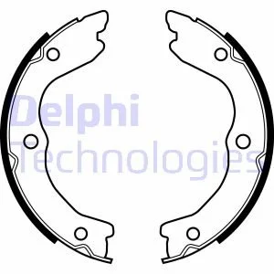 Гальмівні колодки, барабанні DELPHI LS2038
