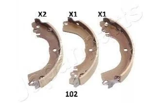 Колодки гальмівні, барабанні JAPANPARTS GF102AF