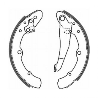 Гальмівні колодки, барабанні ABE C0W014ABE