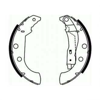 Гальмівні колодки, барабанні ABE C0P029ABE