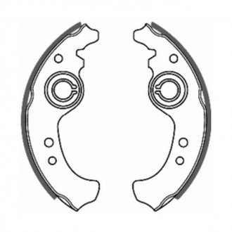 Гальмівні колодки, барабанні ABE C0F001ABE