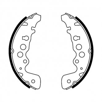 Гальмівні колодки, барабанні ABE C08018ABE (фото 1)