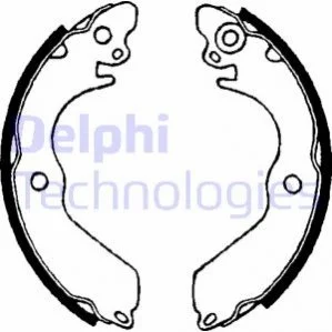 Гальмівні колодки, барабанні DELPHI LS1649 (фото 1)