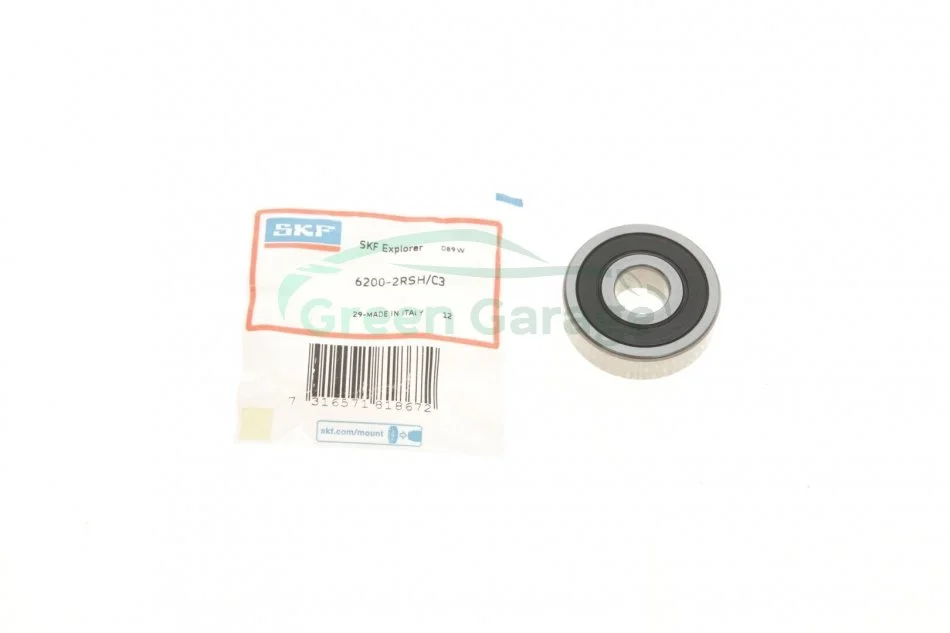 Подшипник шариковый радиальный 6200-2RSH/C3 (10х30х9) SKF 62002RSHC3 (фото 1)