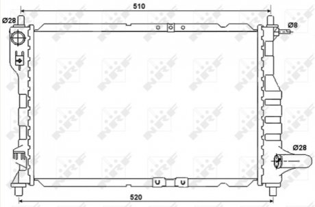 Радіатор системи охолодження NRF 53068A