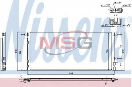 Конденсатор без хладогену NISSENS 940388