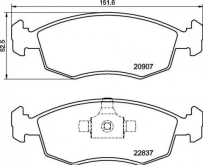 Klocki ham. STRADA PICKUP.. BREMBO P23192