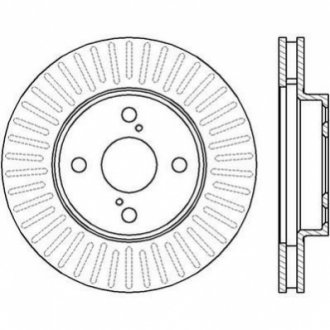 Диск гальмівний COROLLA 02- JURID 562414JC