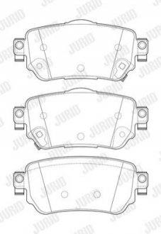 Колодки гальмівні KADJAR tyі JURID 573658J