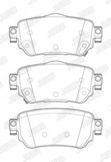 Колодки гальмівні KADJAR tyі JURID 573658J