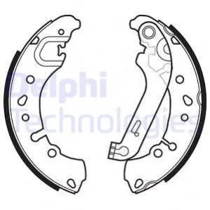 Гальмівні колодки, барабанні DELPHI LS2151 (фото 1)