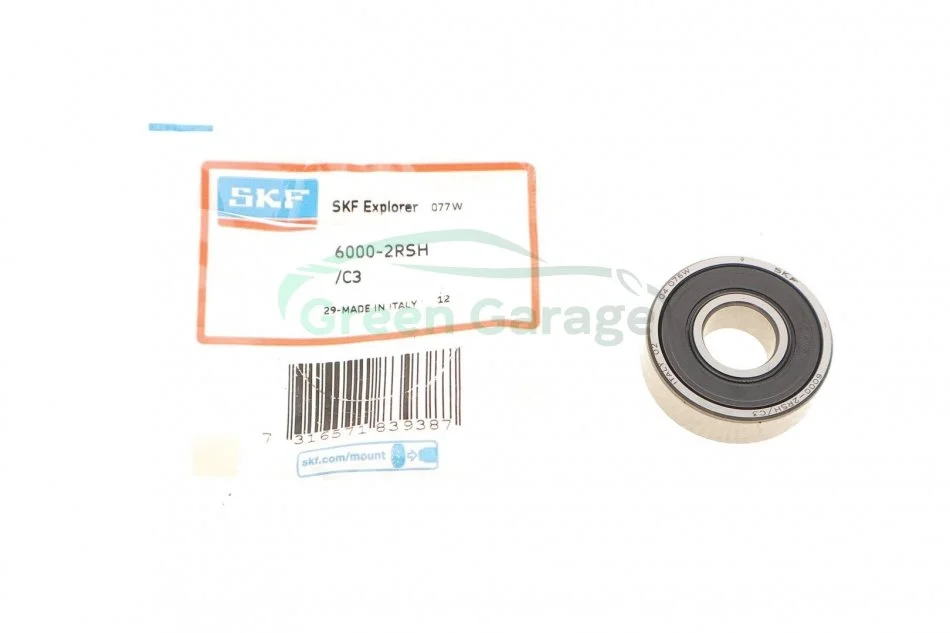 Подшипник шариковый 6000 2RSH/C3 (10х26х8) SKF 60002RSHC3 (фото 1)