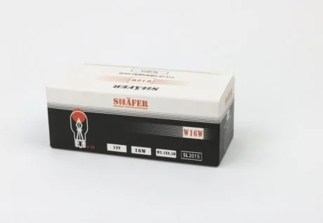 Лампа W16W 12V 16W W2.1x9.5d SHAFER SL2015