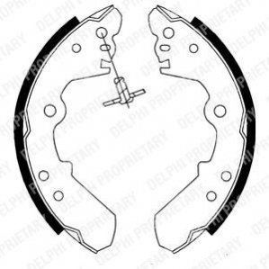 Барабанні(тормозні) колодки Delphi LS1687