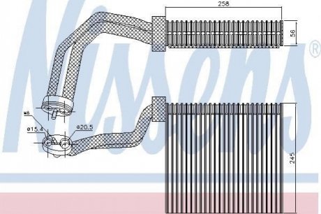 Parownik A4 00-/EXEO 09-.. NISSENS 92293