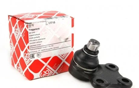 Опора шаровая CITROEN BERLINGO, REUGEOT PARTNER 96-15 перед. мост низ (Пр-во FEBI) FEBI BILSTEIN 17715