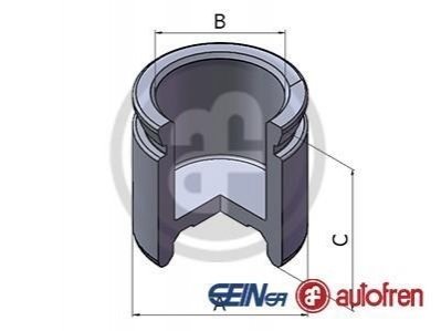 Поршень гальмівного супорта AUTOFREN D025462 (фото 1)