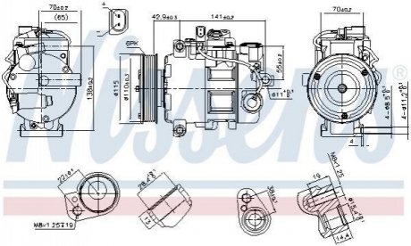 Компресор кондиціонера AUDI NISSENS 89513