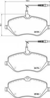 Колодки гальмівні C5,6 P407 BREMBO P61119