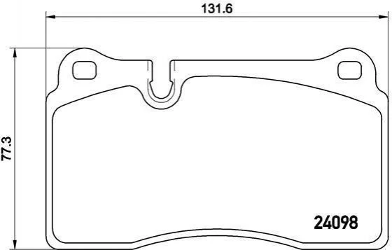 Колодки гальмівні A3 RS3 TT BREMBO P85116 (фото 1)