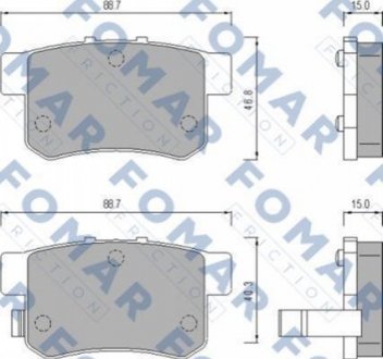 Гальмівні(тормозні) колодки FOMAR FO475181
