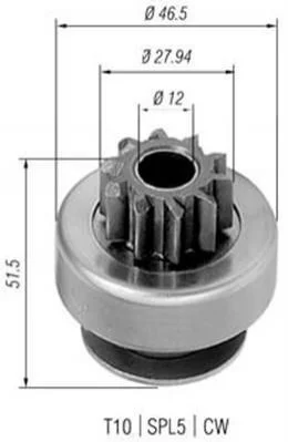 BENDIX тип VALEO D6RA56 10Z MAGNETI MARELLI 940113020424 (фото 1)