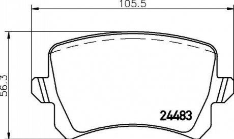 Klocki ham. tyі AU SE SK VW HELLA 8DB355025331