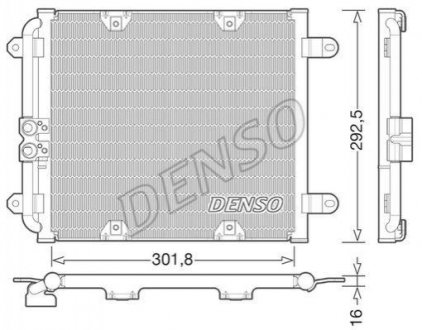 CH£ODNICA KLIMATYZACJI AUDI DENSO DCN02028