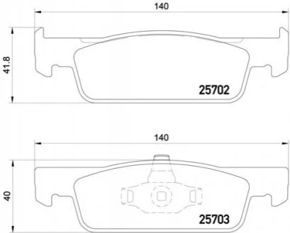 KLOCKI HAMULCOWE XTRA PRZOD BREMBO P68059X