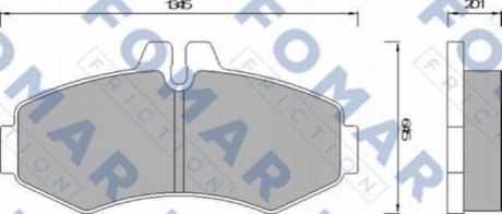 Гальмівні(тормозні) колодки FOMAR FO678681