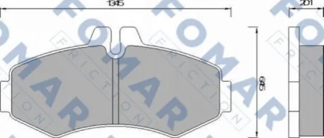 Гальмівні(тормозні) колодки FOMAR FO678681