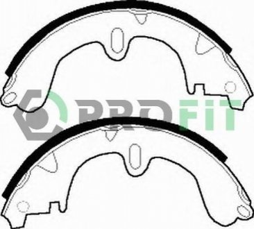 Колодки гальмівні барабанні PROFIT 50010208