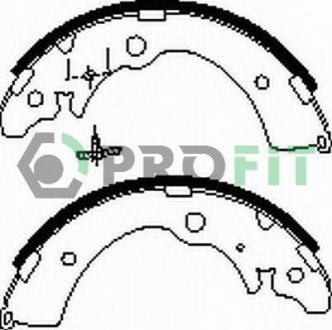 Колодки гальмівні барабанні PROFIT 50010318