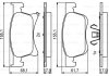 Гальмівні колодки, дискові BOSCH 0986494823 (фото 1)