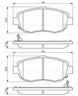 Гальмівні колодки, дискові BOSCH 0986494211