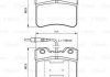 Гальмівні колодки, дискові BOSCH 0986461130 (фото 8)