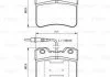 Гальмівні колодки, дискові BOSCH 0986461130 (фото 8)