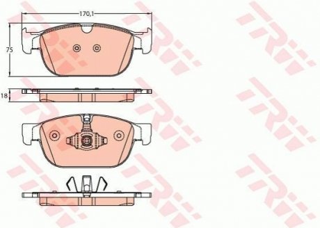 Гальмівні колодки, дискові TRW GDB2153