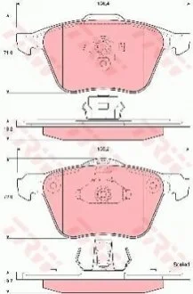 Гальмівні колодки, дискові TRW GDB1576