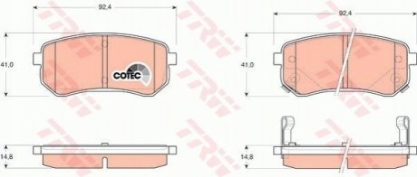 Гальмівні колодки, дискові TRW GDB3370