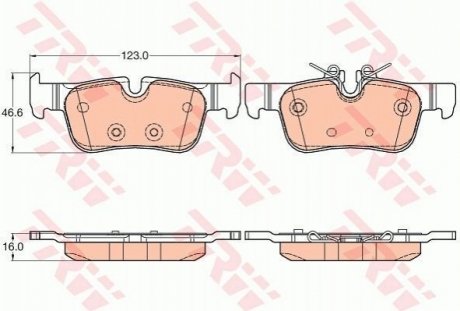 Гальмівні колодки, дискові TRW GDB2063