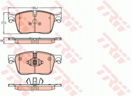 Гальмівні колодки, дискові TRW GDB2145