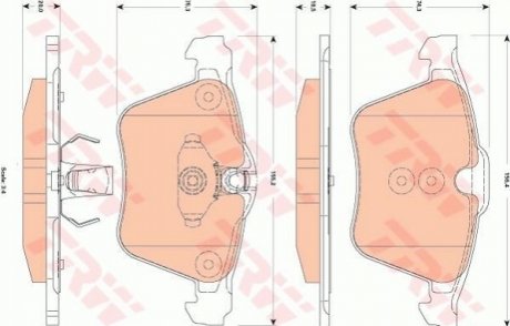 Гальмівні колодки, дискові TRW GDB1835