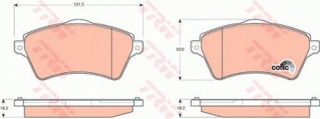 Гальмівні колодки, дискові TRW GDB1473