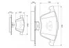 Гальмівні колодки, дискові BOSCH 0986494077 (фото 2)