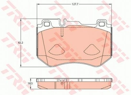 Гальмівні колодки, дискові TRW GDB2078