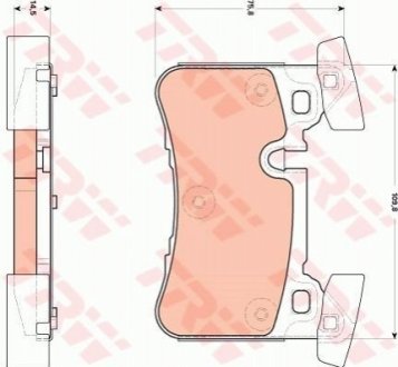 Гальмівні колодки, дискові TRW GDB1856